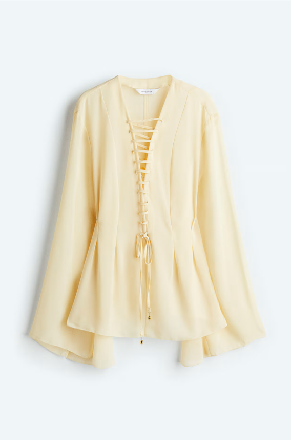Soleil Lacing-Detail Blouse