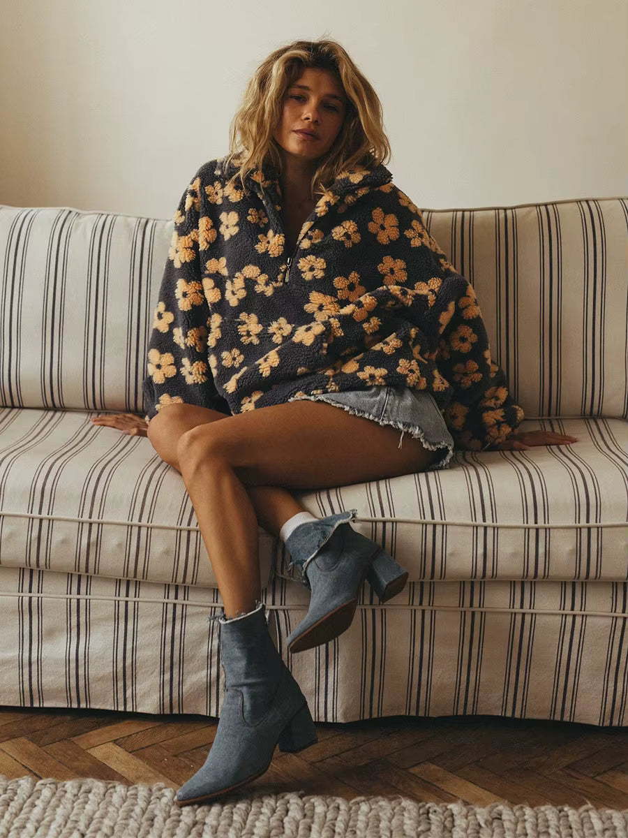 Murmure | Trui met bloemenprint